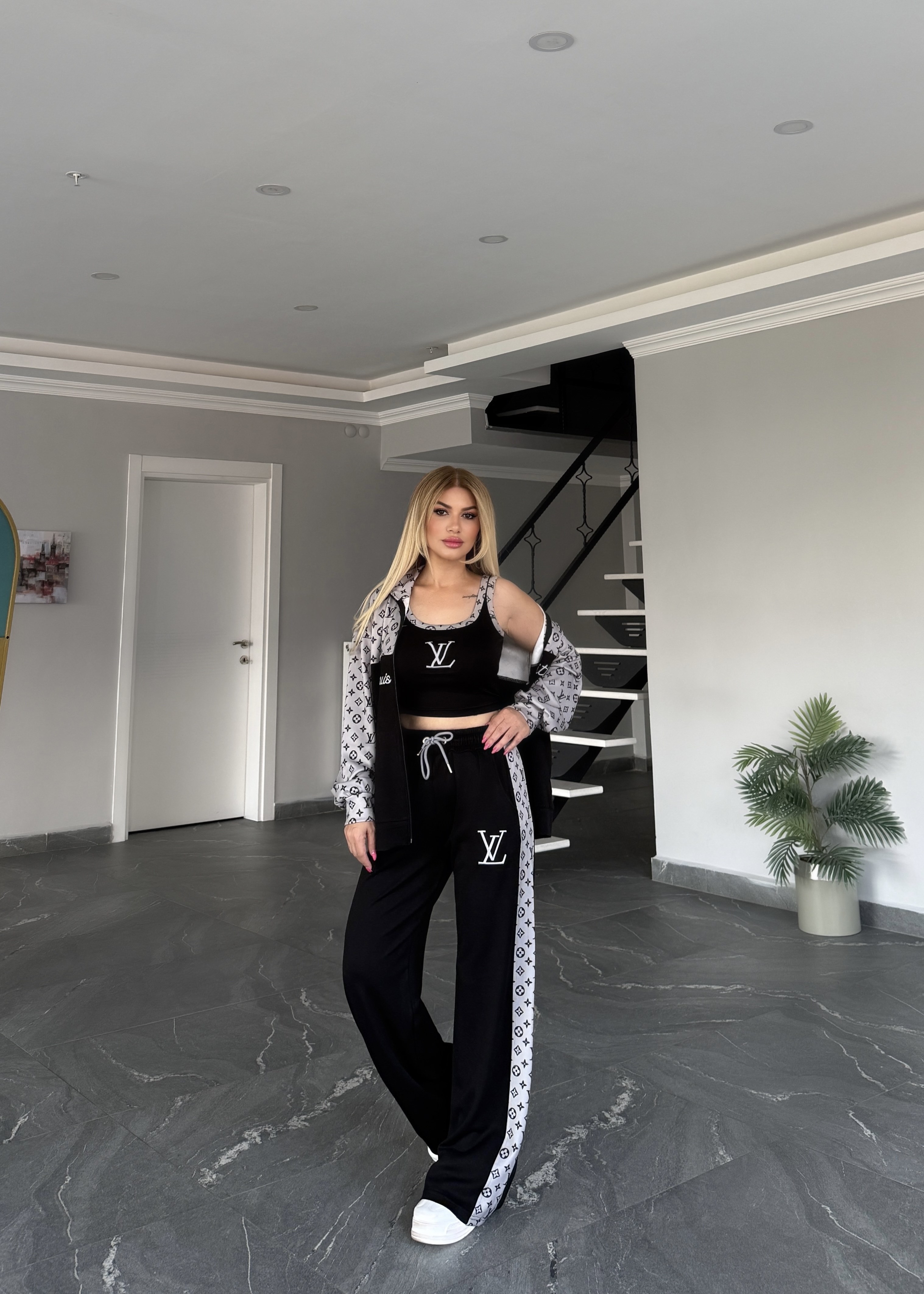 3 lü vesper takım siyah 