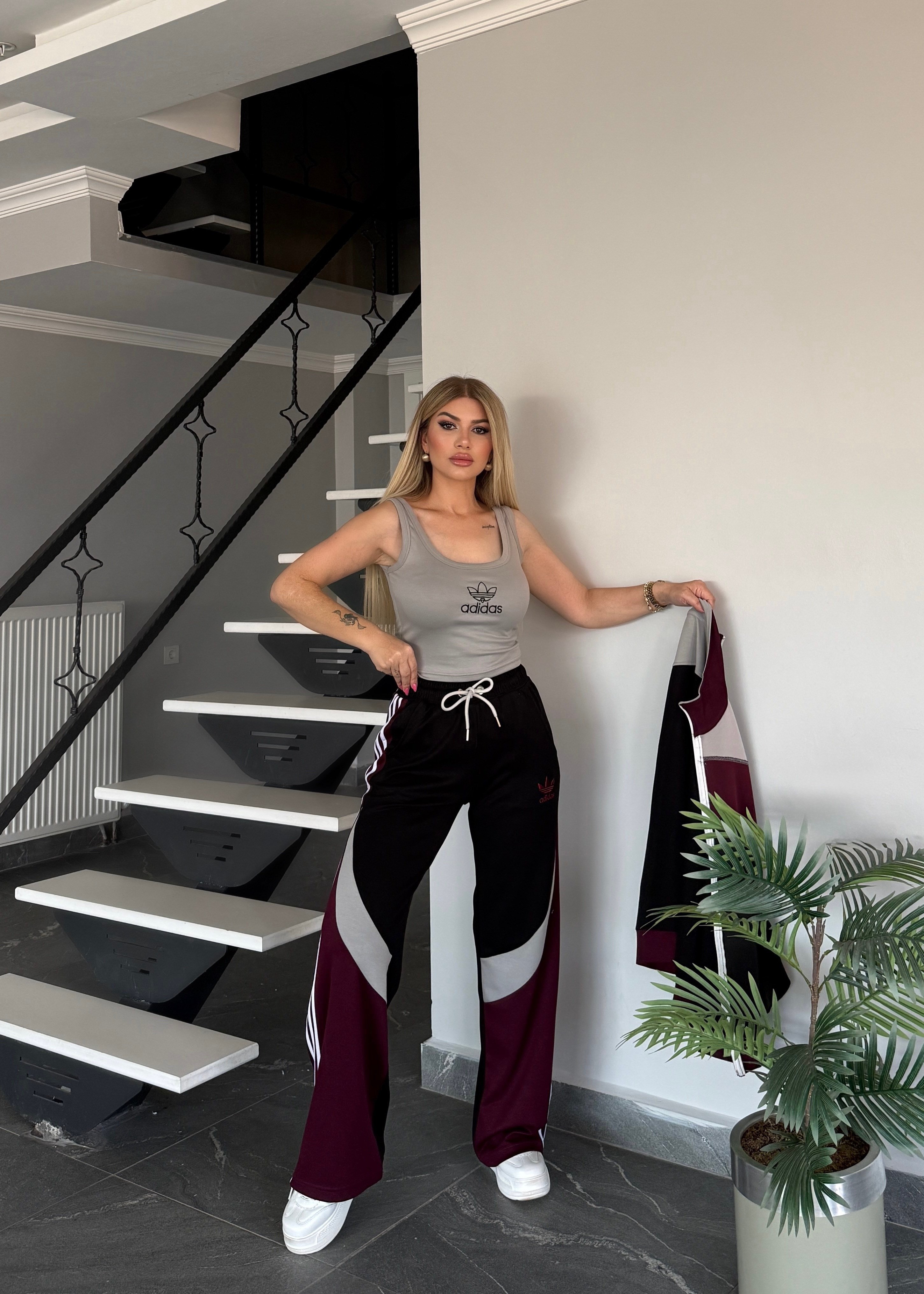 Lina 3 lü takım bordo 