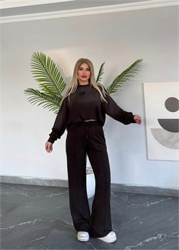Dark miu takım kahve 