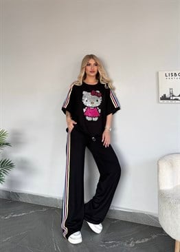 H.Kitty takım siyah 