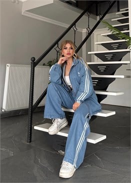 LF Uzun Boy Kot Takım Mavi  