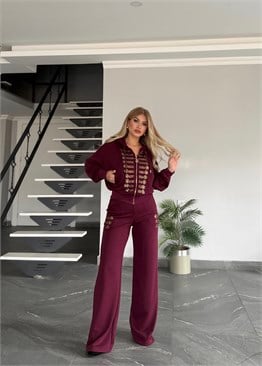 Sienna takım bordo 