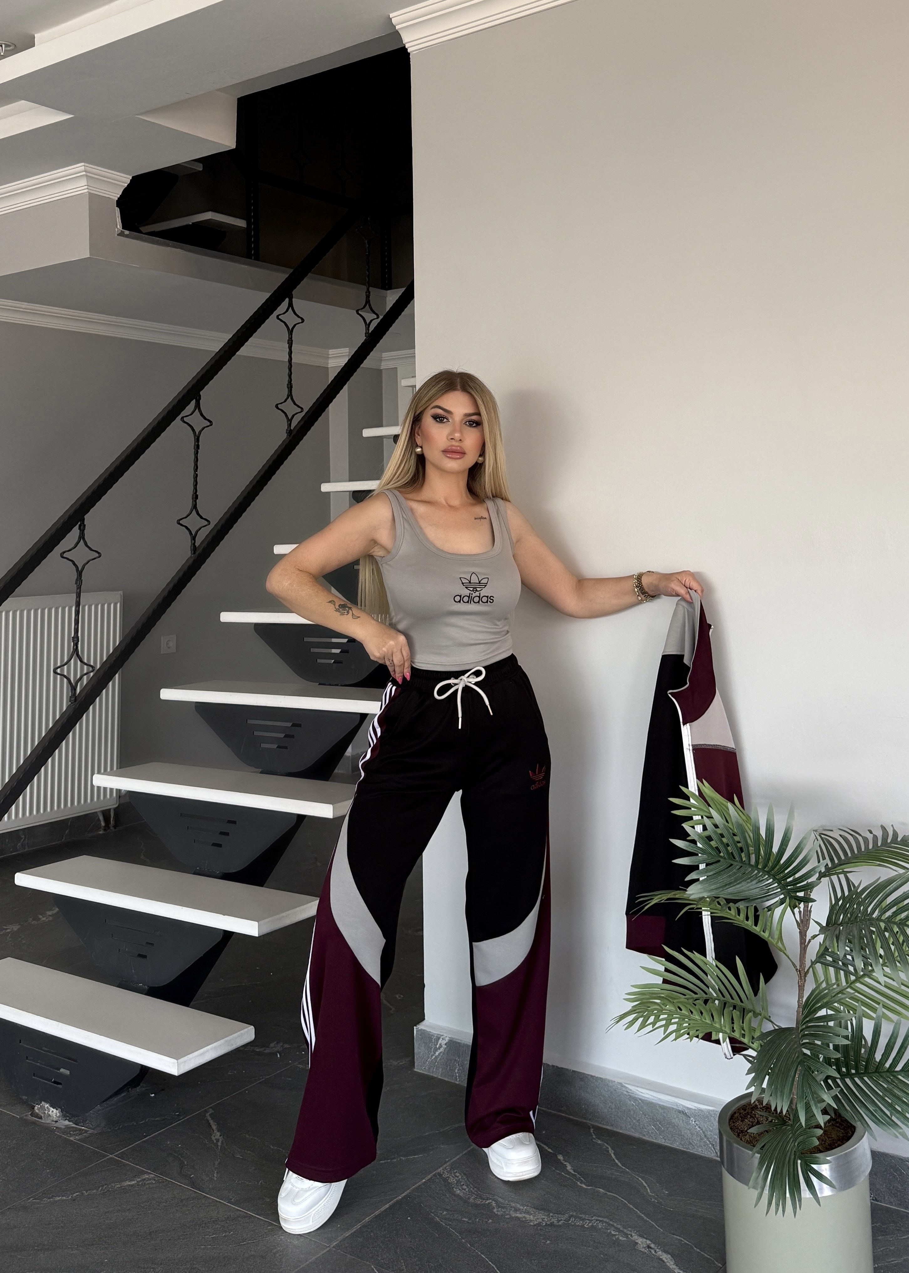 Lina 3 lü takım bordo 