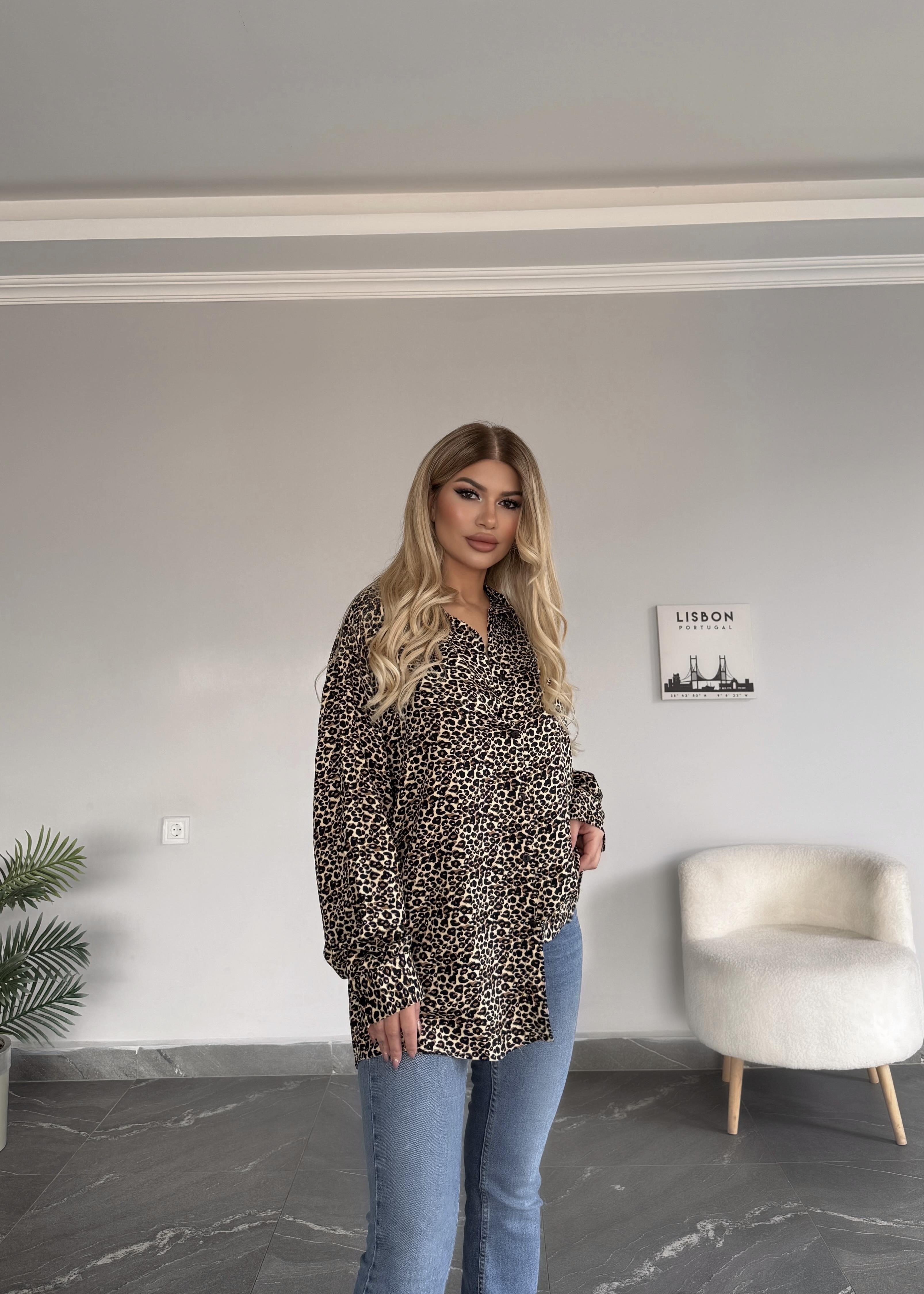 Siyqh leopar gömlek