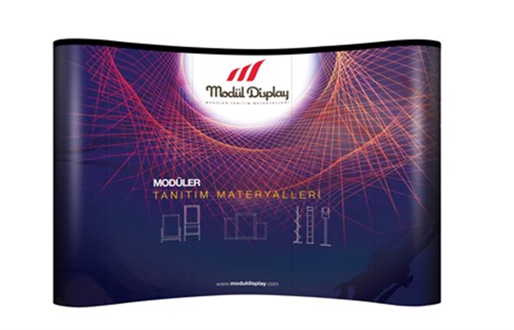 Oval Örümcek Stand (5 panelli)