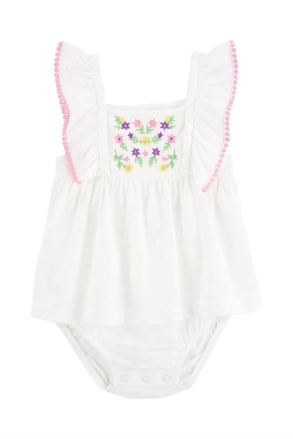 Carter's Kız Bebek Bodyli Elbise 1R022410 Karışık Renkli