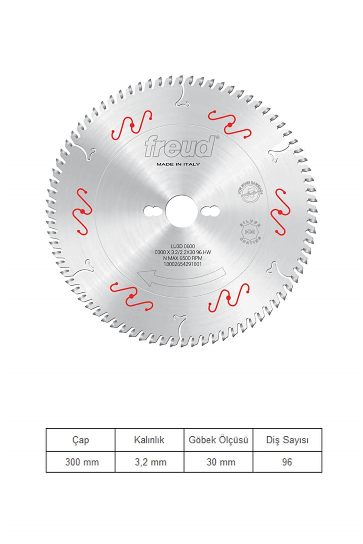 FREUD 300*3.2*96 TRAPEZ SUNTA MDF