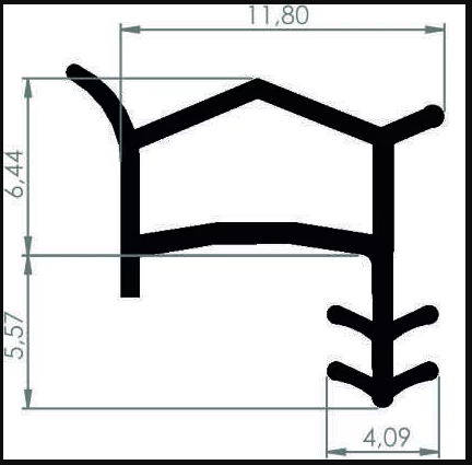 KAPI FITILI CATILI CIFT TIRNAK SEFFAF