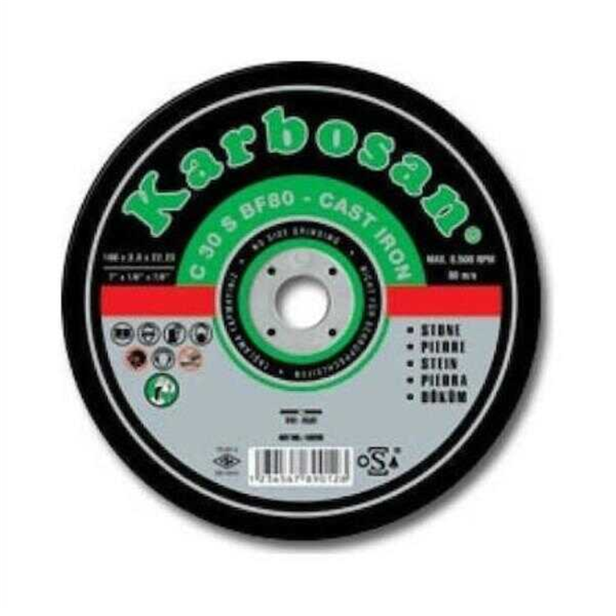 MERMER KESICI TAS KARBOSAN 180 MM