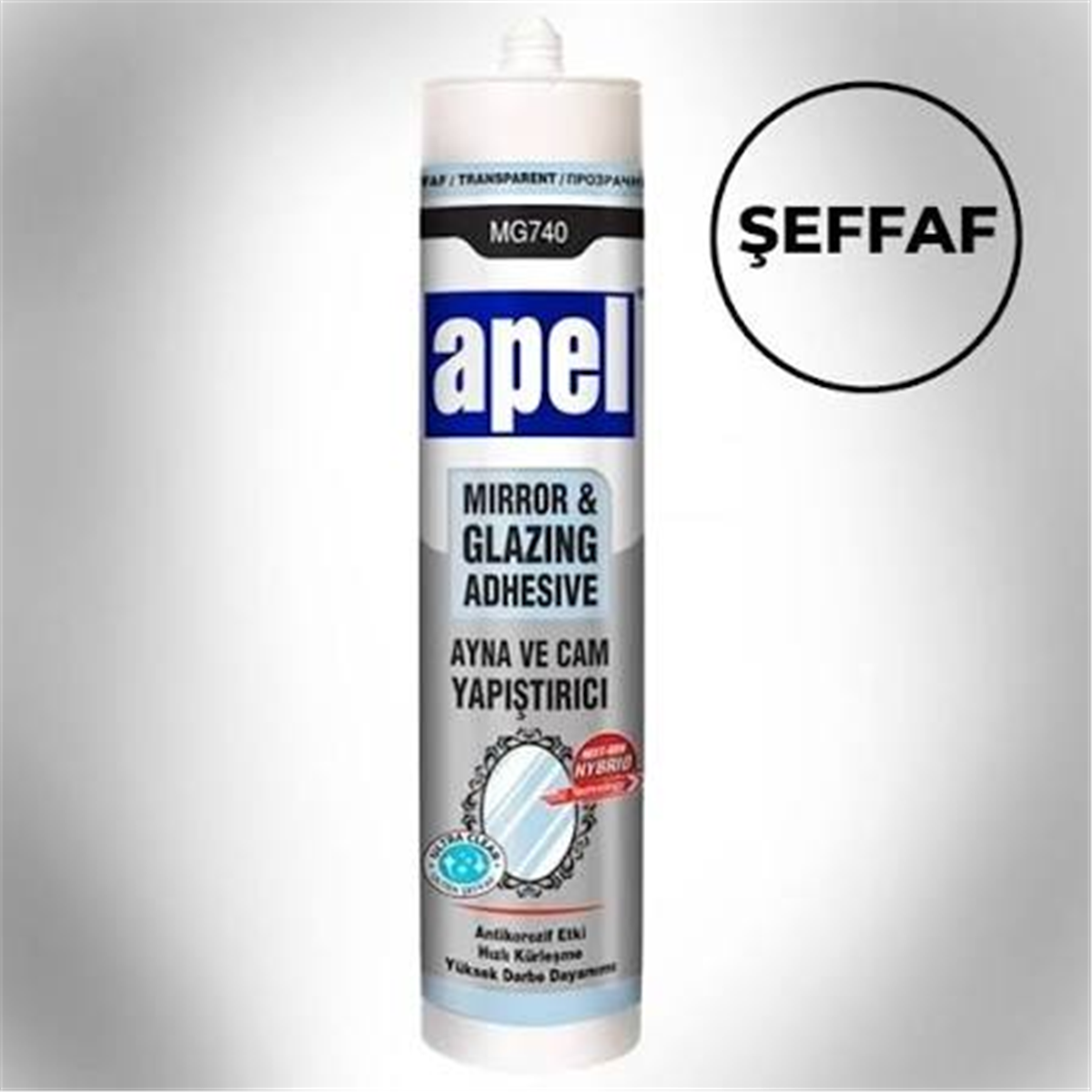 AYNA CAM YAPISTIRICI SEFFAF 290ML