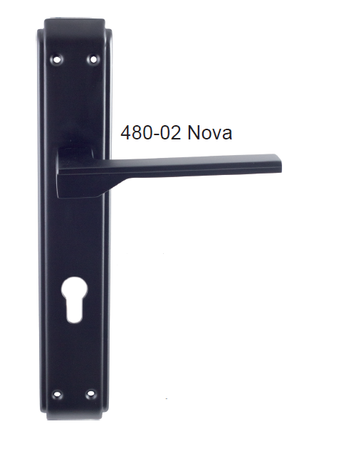 KAPI KOLU 480 02 AYNALI YALE MAT SIYAH NOVA 
