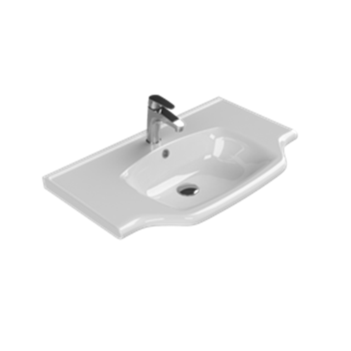 LAVABO YENI KLASIK 80 CM ETEJERLI