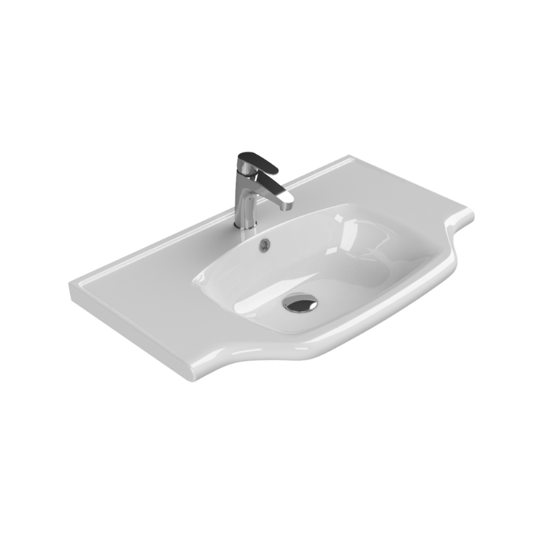 LAVABO YENI KLASIK 80 CM ETEJERLI