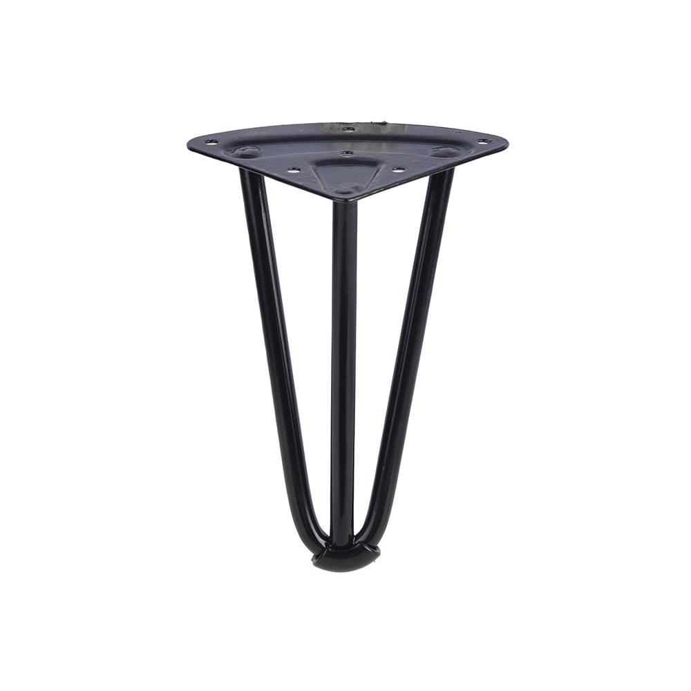 MANOLYA METAL AYAK 15 cm MAT SİYAH