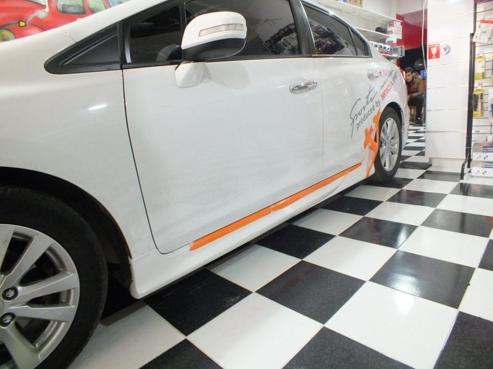 Honda Civic Fb7 Custom Boyasız  Yan Marşpiyel (Plastik)