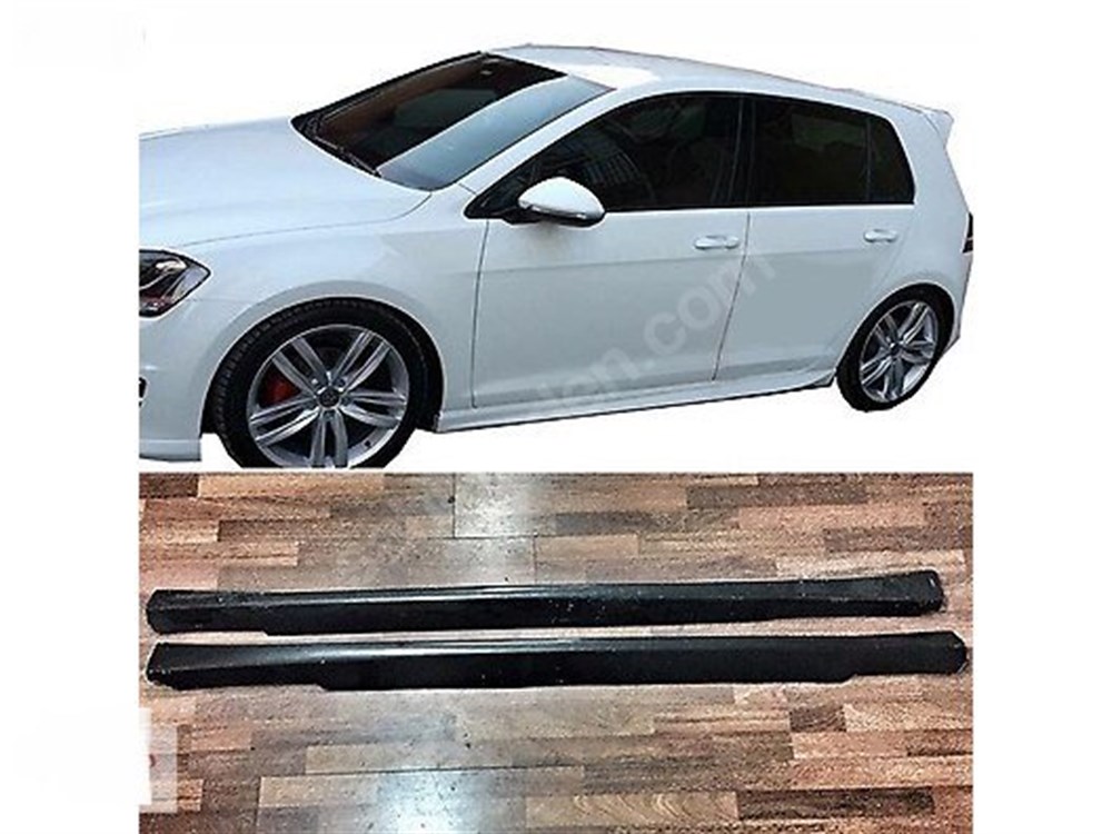 Volkswagen Golf 7 Aero  Boyasız Yan Marşpiyel (Plastik)