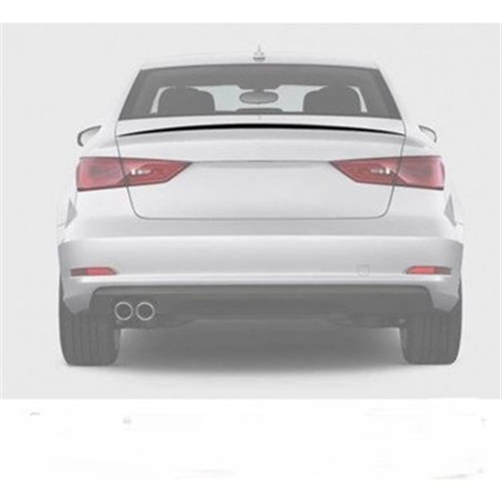 Audi A3  Plastik Parlak Siyah Spoiler