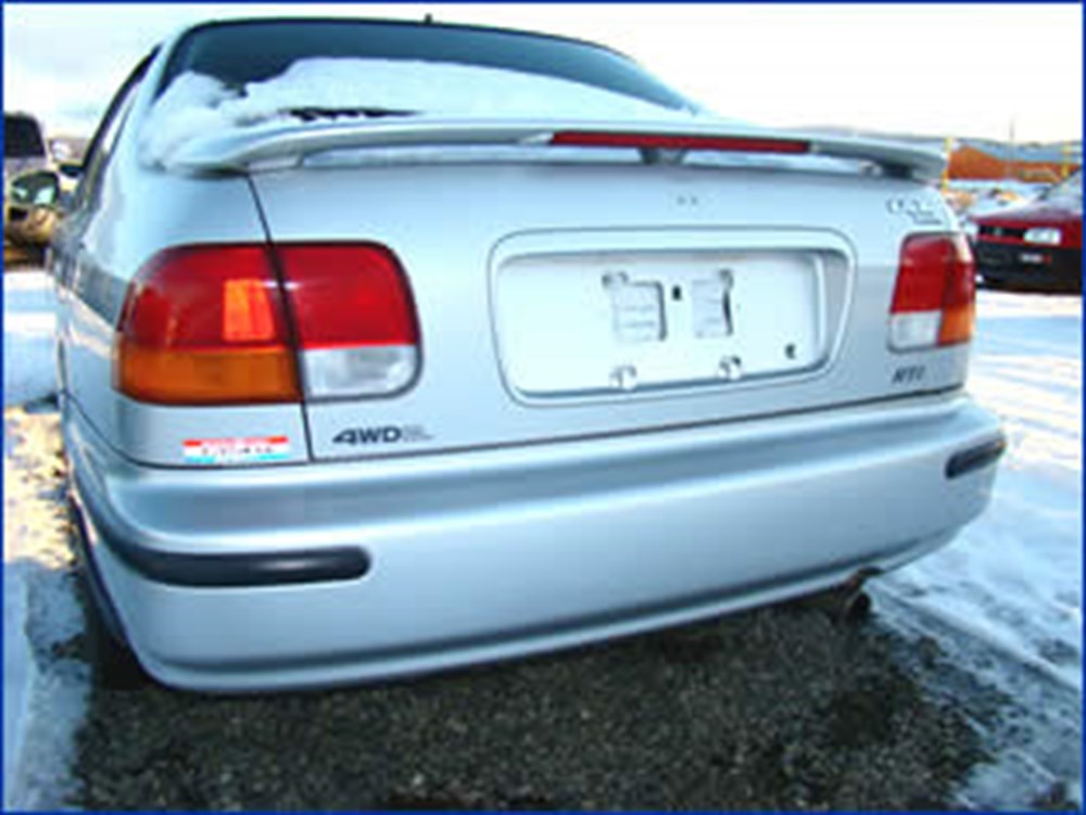 Honda Civic 1999 2001 Işıklı Üç Bacak  Spoiler fiberglass  Boyasız