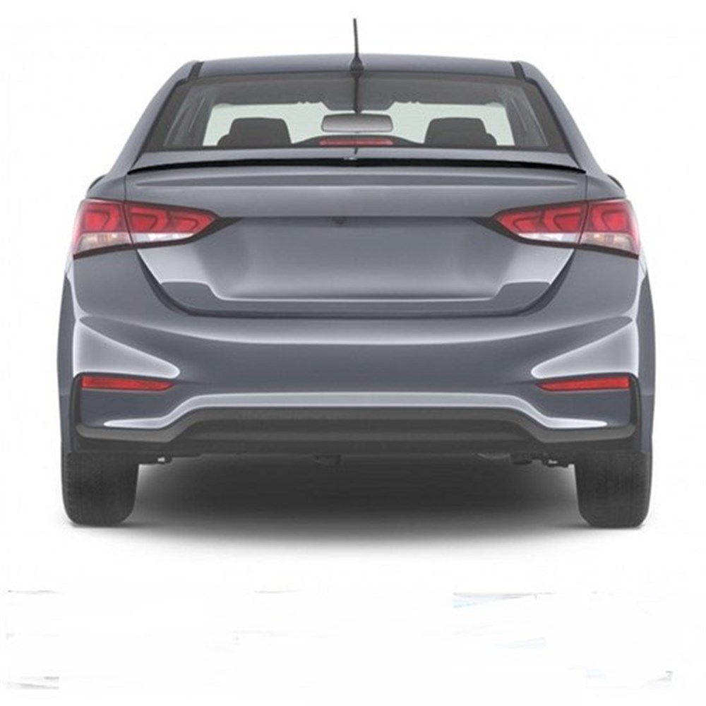 Hyundai Accent Blue Plastik Parlak Siyah Spoiler