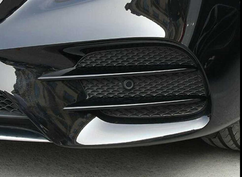 MERCEDES W177 A SERİSİ 2019+ ÖN TAMPON BIÇAKLARI - 4 PARÇA - PİANO BLACK