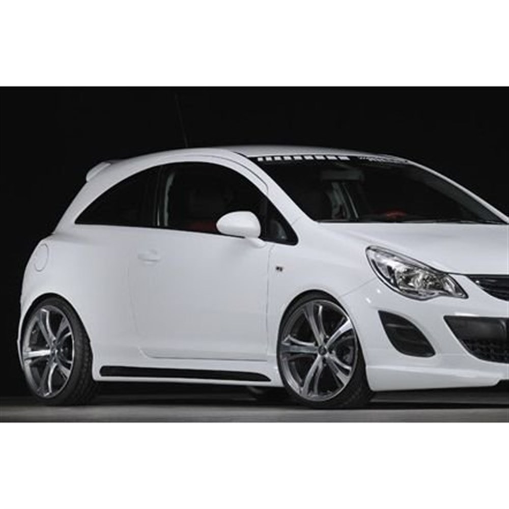 Opel Corsa D Rieger Boyasız Yan Marşpiyel (Plastik)