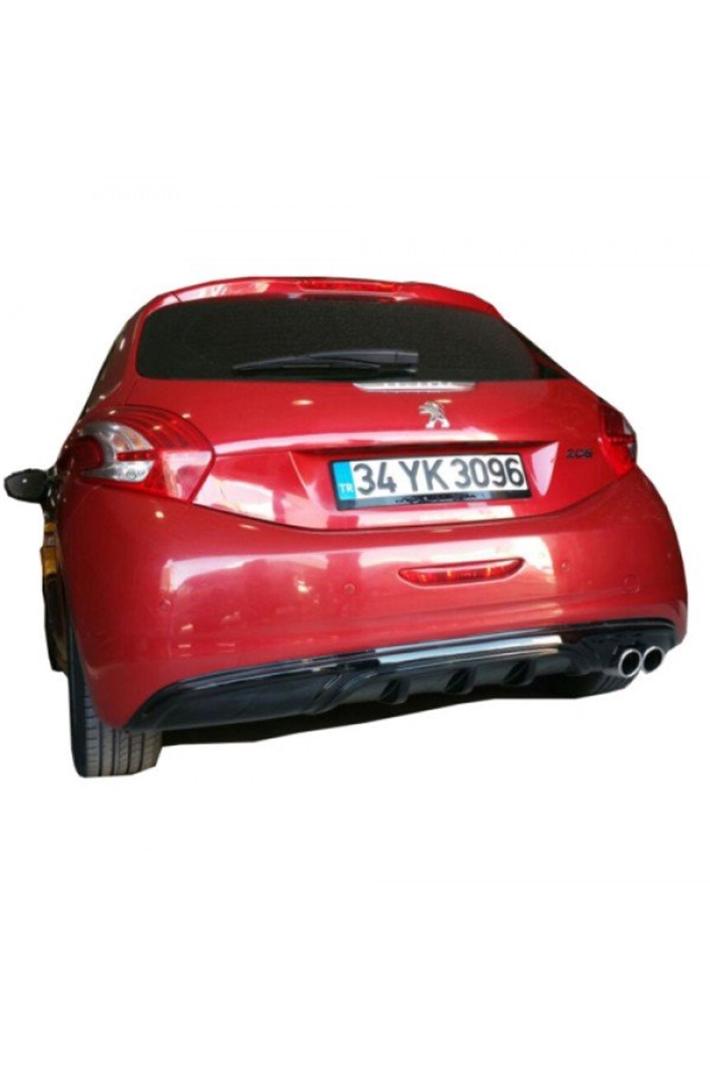 Peugeot 208 Custom Parlak Siyah Difüzör