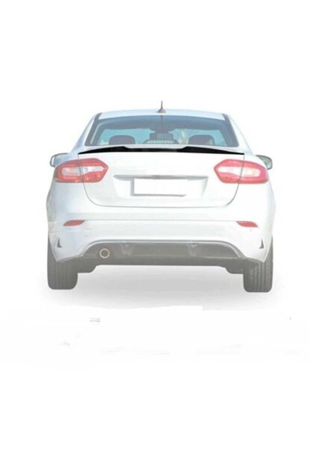 Renault Fluence Plastik Parlak Siyah Spoiler