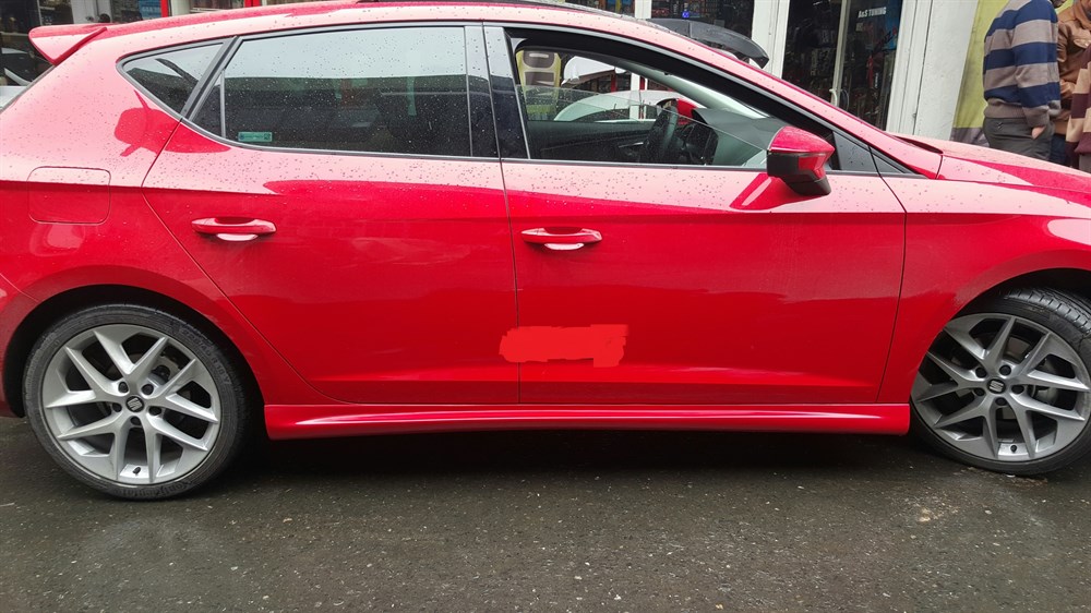 Seat Leon MK 3 2013 Sonrası  Fiberglass Boyasız Yan Marşpiyel
