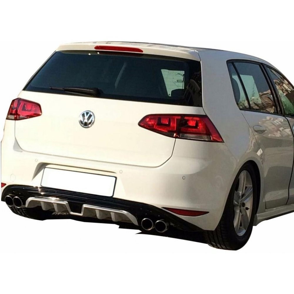 Volkswagen Golf 7 Custom Parlak Siyah Difüzör (Plastik)
