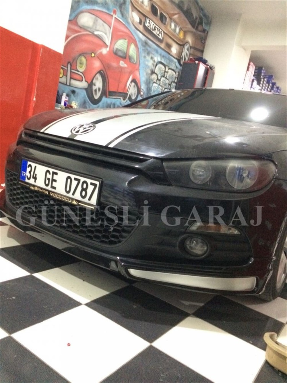 Volkswagen Scirocco Rieger Boyasız Ön Ek (Plastik)