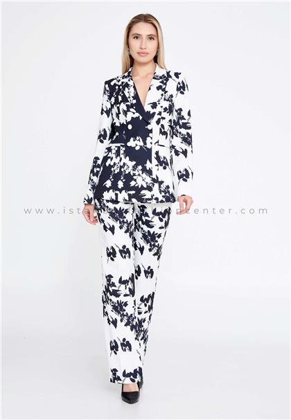 BENA LABENALong Sleeve Regular White Black Suit Bnafx-cp137sek