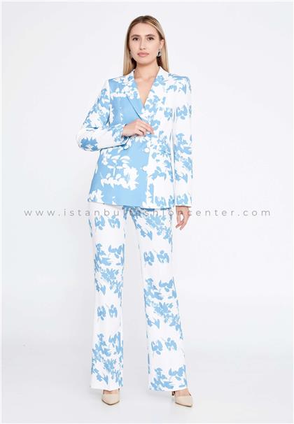BENA LABENALong Sleeve Regular White Blue Suit Bnafx-cp137mae