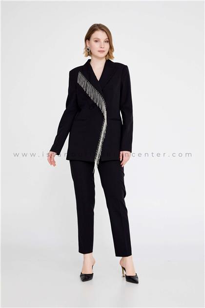 BONA VITA EXCLUSIVELong Sleeve Regular Black Suit Bnv23y9015syh