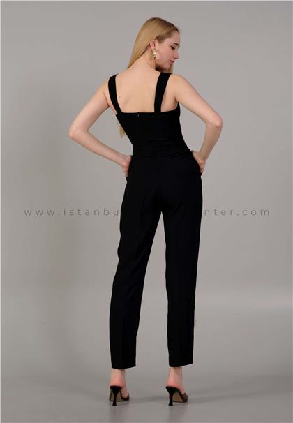 Chicy Zebra Black Flowy Jumpsuit - Flamenco - WholeSale Women Clothes in  Turkey