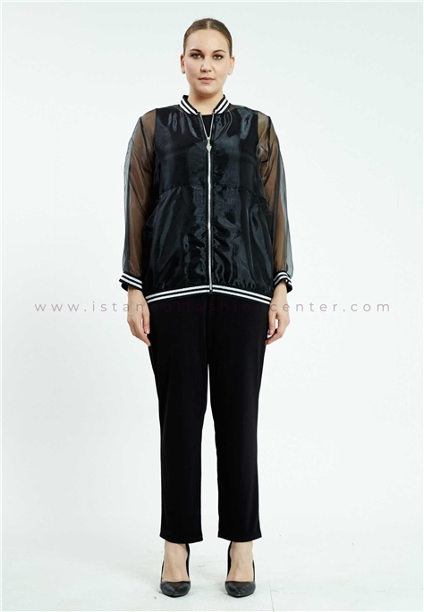 HALLMARK Long Sleeve Chiffon Plus Size Black Cardigan Ayb6932syh