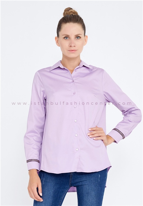 HALLMARK Long Sleeve Solid Color Regular Purple Shirt Qmlqg13lav