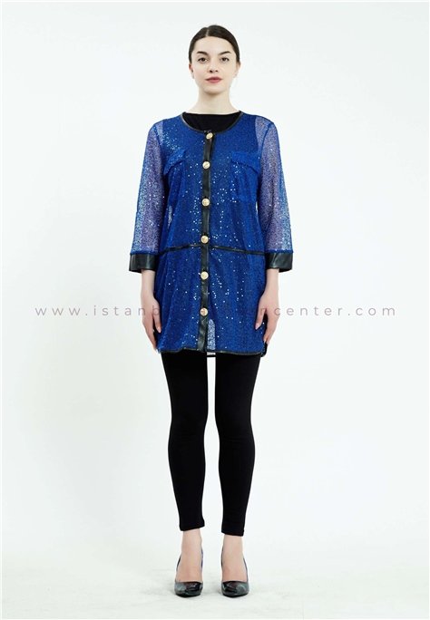 HALLMARK Mid-Length Lace Solid Color Regular Blue-Black Two-Piece Outfit Ser21483sak