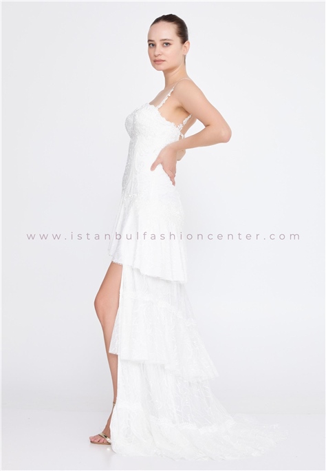 HALLMARK Sleeveless Maxi Lace Regular White Bridal Dress Omn744kre