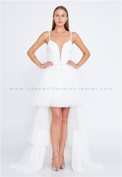 HALLMARK Sleeveless Maxi Tulle Regular White Bridal Dress Omn720byz