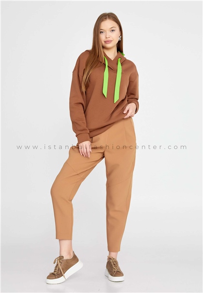 HALLMARKLong Sleeve Solid Color Regular Brown Sweatshirt Kmy22w10860khv