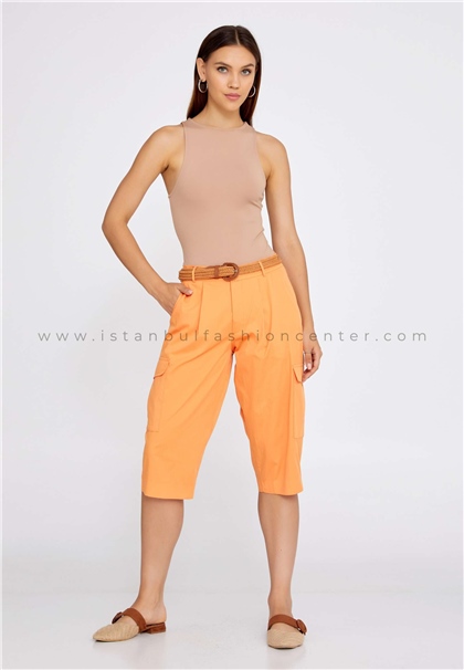 HALLMARKSolid Color Regular Orange Shorts Ber21y2109ora