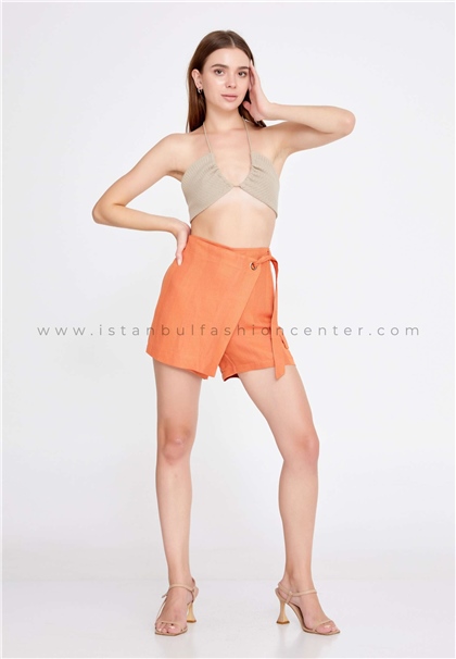 HALLMARKSolid Color Regular Orange Shorts Qmlqs2qmorn