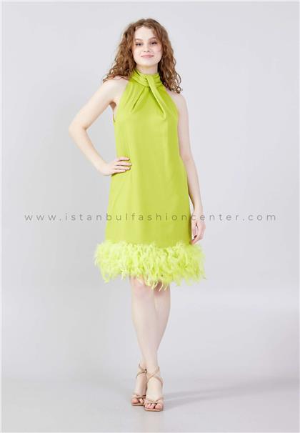 JOIN MESleeveless Midi Satin Column Regular Green Evening Dress Jnm23-327fys