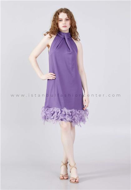 JOIN MESleeveless Midi Satin Column Regular Purple Evening Dress Jnm23-327gkr