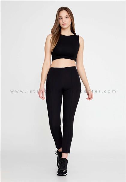 MASCIONIRegular Fit Regular Black Pants Msc23y5616syh