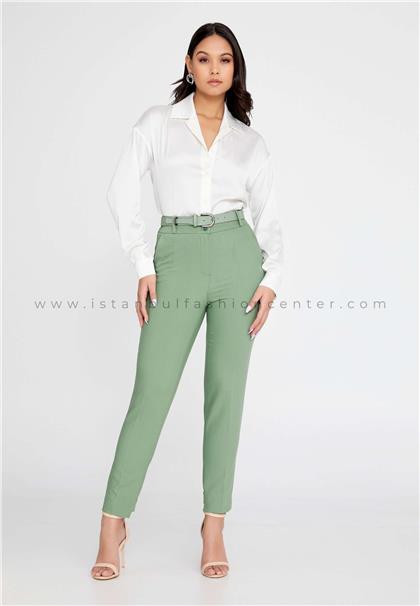 MERKURSkinny Fit Regular Green Pants Mrk105-4088ysl