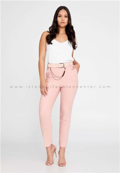MERKURSkinny Fit Regular Pink Pants Mrk105-4088pud