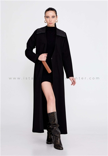 MİMYALong Sleeve Wool Regular Black Cardigan Mım23k1626syh