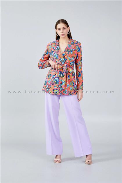 MZLLong Sleeve Polyester Floral Regular Multicolor Jacket Mzlm1ml1020100003dsn