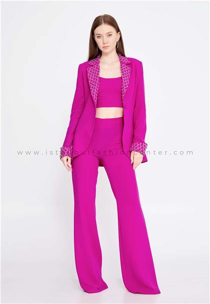 STN BULAVALong Sleeve Crepe Regular  Three-Piece Outfit Stn5189fus